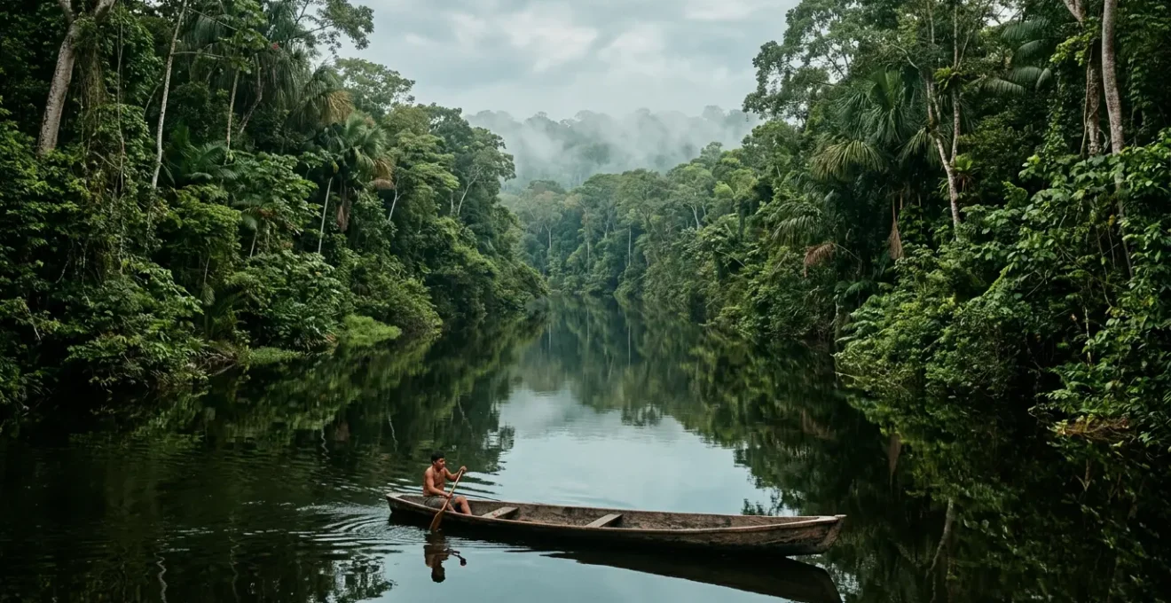 Nachhaltige Kanutour durch den Amazonas-Regenwald mit indigenem Guide