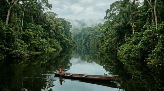 Nachhaltige Kanutour durch den Amazonas-Regenwald mit indigenem Guide